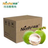 南派冷冻椰青肉海南新鲜嫩椰肉20公斤箱水果茶奶茶冷热饮料原料