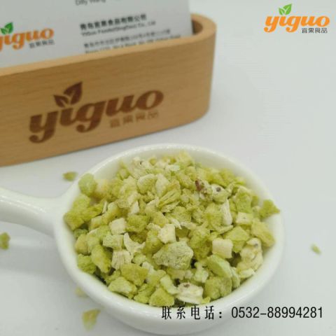 青岛宜果冻干出口工厂冻干水果冻干猕猴桃丁、猕猴桃片、猕猴桃粉烘焙饮品麦片酸奶盖