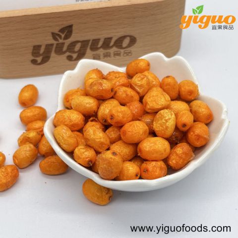 青岛宜果冻干出口工厂冻干特色产品冻干沙棘整粒烘焙饮品麦片酸奶盖