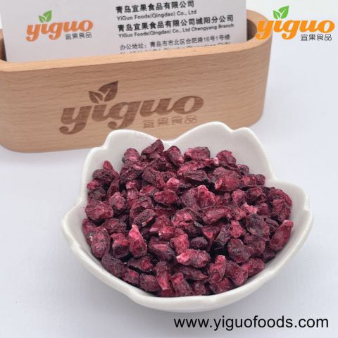 青岛宜果冻干出口工厂冻干水果冻干石榴烘焙饮品麦片酸奶盖