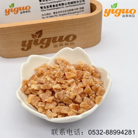 青岛宜果冻干出口工厂糖渍水果糖渍橙皮丁烘焙饮品麦片酸奶盖