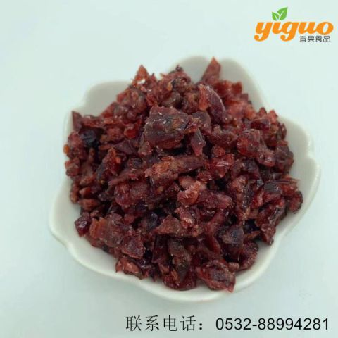 青岛宜果冻干出口工厂糖渍水果糖渍蔓越莓烘焙饮品麦片酸奶盖