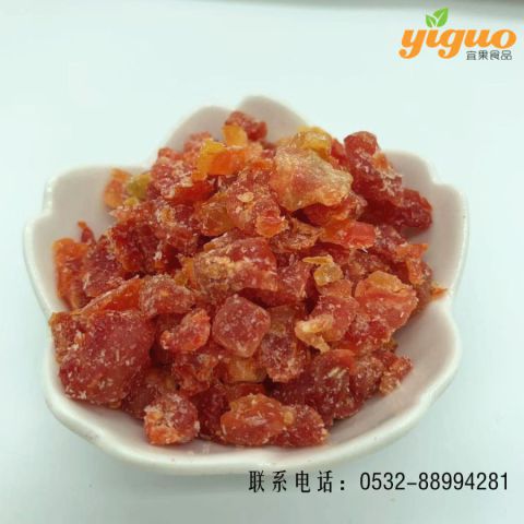 青岛宜果冻干出口工厂糖渍水果糖渍圣女果烘焙饮品麦片酸奶盖