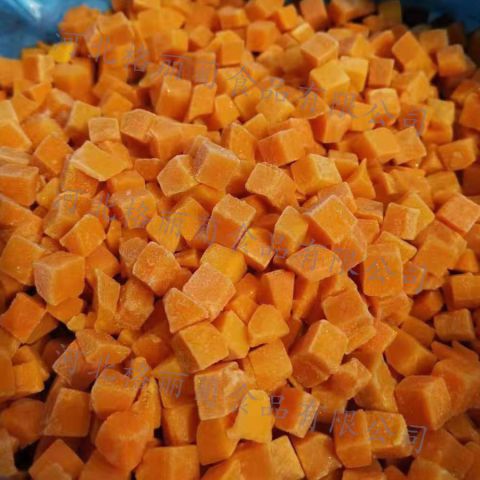 免洗免切冷冻胡萝卜块蔬菜 速冻胡萝卜丝 半成品净菜 餐厅用快餐店用 规格可定制 工厂直发